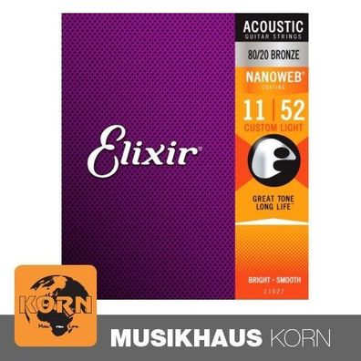 custom light electric Saiten für E-Gitarre 009-046 Elixir 19027 Optiweb