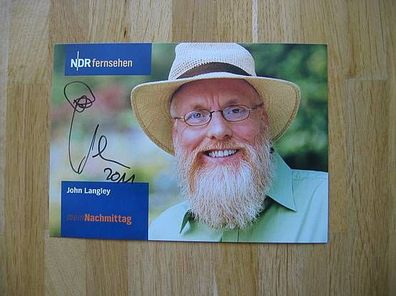 NDR Fernsehmoderator John Langley handsign. Autogramm!!