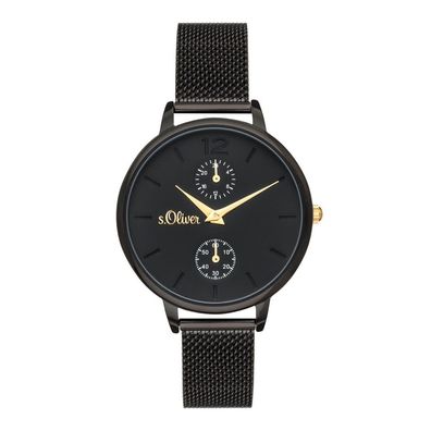 s. Oliver Damen Uhr Armbanduhr Edelstahl SO-3581-MM