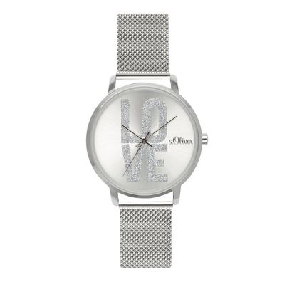 s. Oliver Damen Uhr Armbanduhr Edelstahl SO-3579-MQ