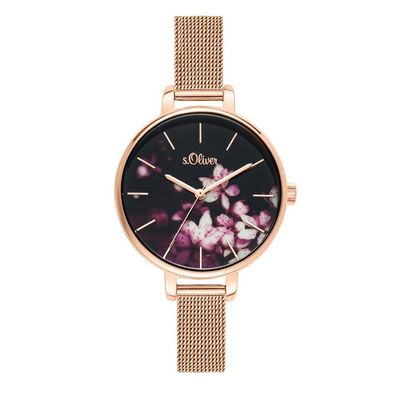 s. Oliver Damen Uhr Armbanduhr Edelstahl SO-3592-MQ