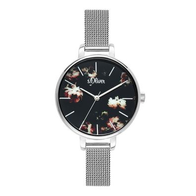 s. Oliver Damen Uhr Armbanduhr Edelstahl SO-3591-MQ