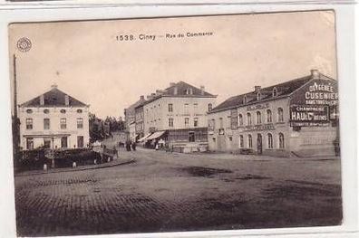 45696 Feldpost Ak Ciney Belgien Rue du Commerce 1918