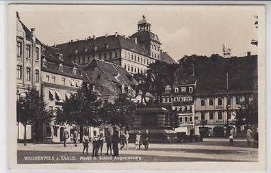 43754 Ak Weißenfels Markt & Schloß Augustusburg 1936