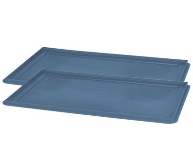 2 St. Deckel Fleischerkiste Kunststoffbox Fleischkiste E1, E2, E3 Blau Gastlando