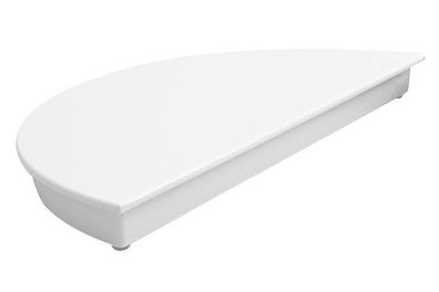 gastlando - Halbkreis-Tortenplatte aus Melamin weiß, 32 cm