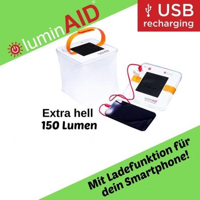 LuminAID - PackLite Max 2 in 1 Phone Charger - Solarlaterne