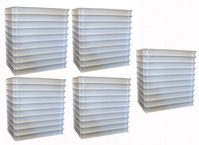 Pizza Bale Container White Euro Box Eurobox Storage Box 60 x 40 x 7 gastlando 