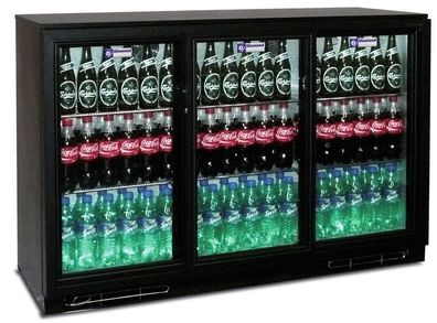 Getränkekühlschrank Flaschenkühlschrank mit 3 Schwenktüren 300L Gastlando