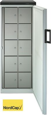 Kühlschrank Gemeinschaftskühlschrank Kühlung 380 mit 10 Schließfächern NEU Gastlando