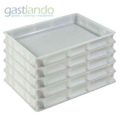 5 GastlandoBox Teigbehälter  Kunstoffkiste Pizzateig 60x40x7 cm NEU Gastlando 