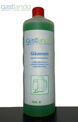 Reinigungsmittel für manuelle Gläserreinigung 1 Liter Flasche Gastlando