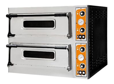 analoger Elektro Pizzaofen Delxue 44 für 8 x Ø 35 cm Pizza Flammkuchen Gastlando