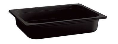Gastronormbehälter GN-Behälter GN-2/4 aus Melamin 53,0 x 16,2 x 6,5 cm Schwarz NEU
