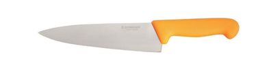 Kochmesser Messer Klingenlänge 200 mm, nach HACCP mit gelbem Griff NEU