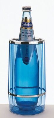 APS Flaschenkühler Weinkühler Sektkühler Wasserkühler blau Ø 12 cm Gastlando