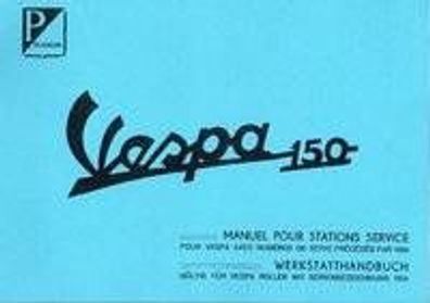 Werkstatthandbuch Piaggio Vespa 150, Motorroller, Oldtimer