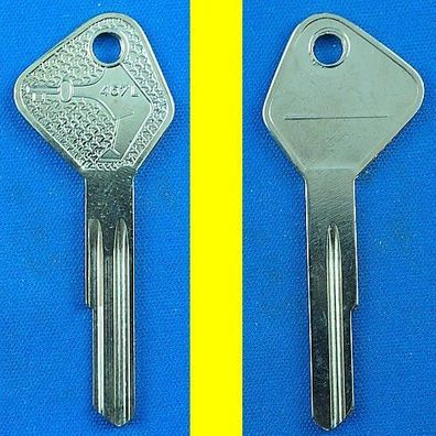 Schlüsselrohling Börkey 467 L für verschiedene AKS + Huf Profil LSC Serie 1-240