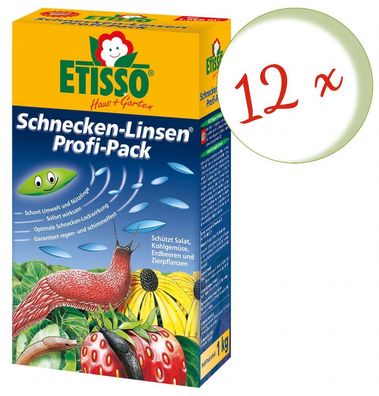 Sparset: 12 x FRUNOL Delicia® Etisso® Schnecken-Linsen Power-Pack, 1 kg