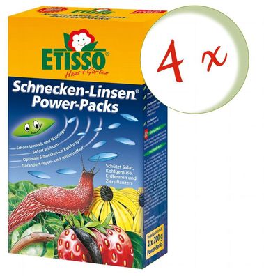 Sparset: 4 x FRUNOL Delicia® Etisso® Schnecken-Linsen Power-Pack, 4 x 200 g