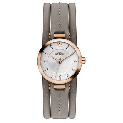s. Oliver Damen Uhr Armbanduhr Leder SO-3120-LQ