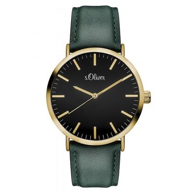 s. Oliver Damen Uhr Armbanduhr Leder SO-3201-LQ