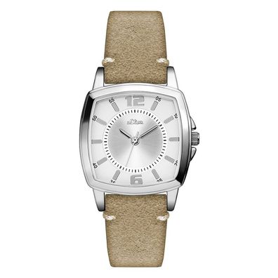 s. Oliver Damen Uhr Armbanduhr Leder SO-3245-LQ
