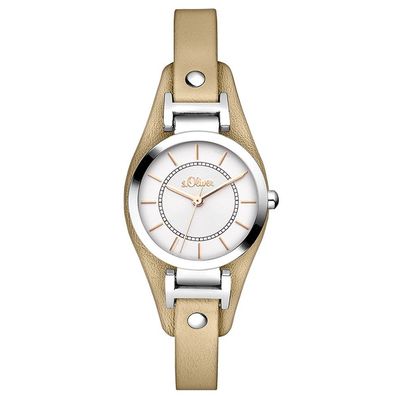 s. Oliver Damen Uhr Armbanduhr Leder SO-3277-LQ