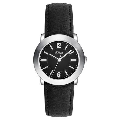 s. Oliver Damen Uhr Armbanduhr Leder SO-3389-LQ