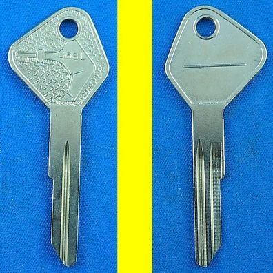 Schlüsselrohling Börkey 468 L für verschiedene Ymos Profile K + P Serien 1-150