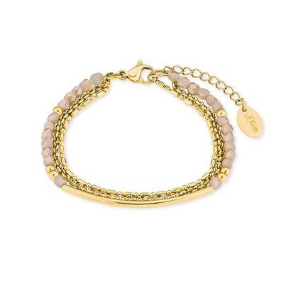 s. Oliver Jewel Damen Armband Armkette Edelstahl IP Gold 2018358