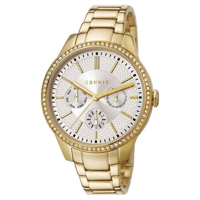 Esprit Damen Uhr Armbanduhr Alice Edelstahl gold ES107132006