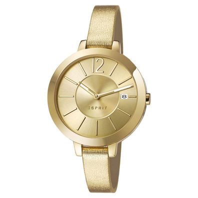 Esprit Damen Uhr Armbanduhr Sarah Leder Rosé ES108182003