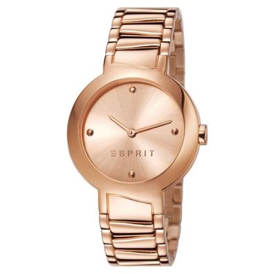 Esprit Damen Uhr Armbanduhr Mona Deco Edelstahl Rosé ES107372002
