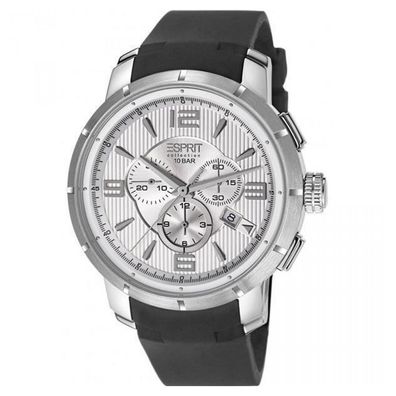 Esprit Collection Herren Uhr Armbanduhr Chrono Ourea Day Silikon EL101921F01