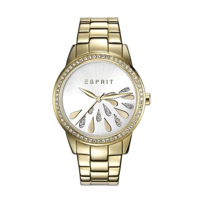 Esprit Damen Uhr Armbanduhr Avery Gold Edelstahl ES107312007