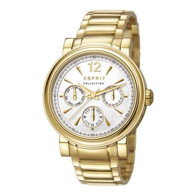 Esprit Collection Damen Uhr Armbanduhr Penia Edelstahl Gold EL102032F06
