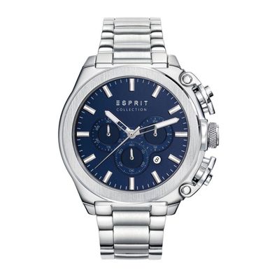 Esprit Collection Herren Uhr Armbanduhr Chrono Tityo Edelstahl EL102181006