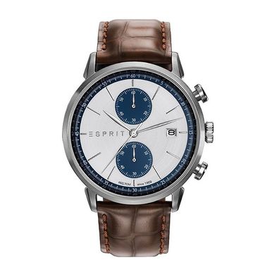 Esprit Herren Uhr Armbanduhr Chronograph Leder ES109181001