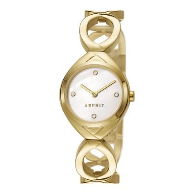 Esprit Damen Uhr Armbanduhr Audrey Edelstahl Gold ES108072002