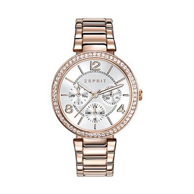 Esprit Damen Uhr Armbanduhr Edelstahl Rosé ES108982003