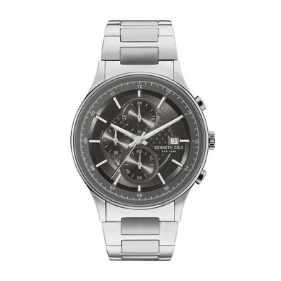 Kenneth Cole New York Herren Uhr Armbanduhr Chrono Edelstahl KC15101001