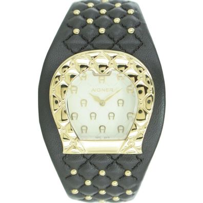 Aigner Damen Uhr Armbanduhr Lederband braun A41205