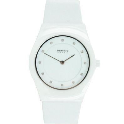 Bering Damen Uhr Armbanduhr Slim Ceramic - 32035-659 Leder