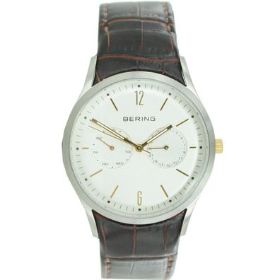 Bering Herren Uhr Armbanduhr Slim Classic - 11839-501-1 Leder
