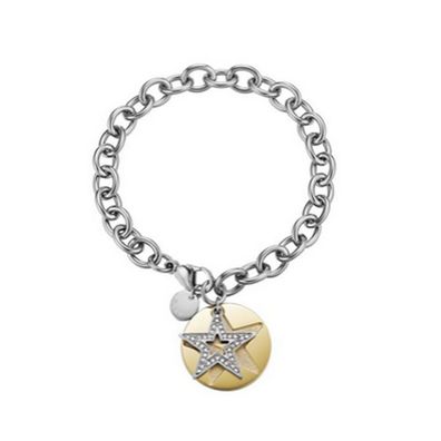 Esprit Damen Armband Edelstahl silber gold Great Star ESBR11607B190