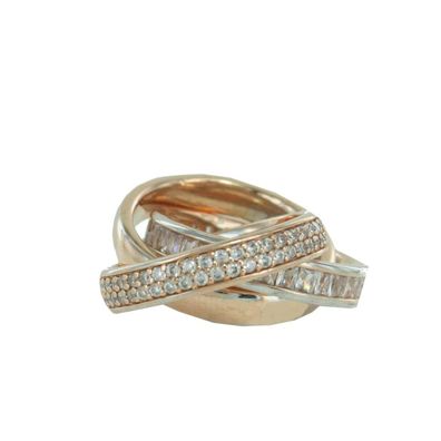 Esprit Collection Damen Ring Silber Rosé Zirkonia Tridelia ELRG92258B