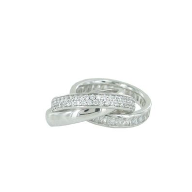 Esprit Collection Damen Ring Silber Zirkonia Tridelia Gr.17 ELRG92258A170