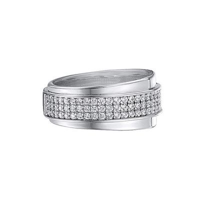 Esprit Damen Ring Silber Zirkonia glamour curve ESRG91437A1