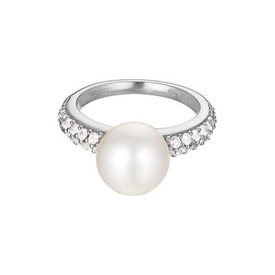 Esprit Damen Ring Silber Zirkonia Pearl Sphere ESRG92300A1